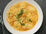 Picoroco and Sea Urchin Ravioli