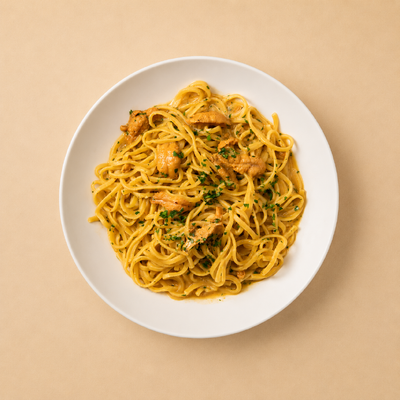 Tagliolini con erizos