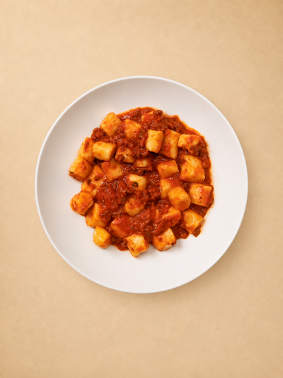 Gnocchi con Ragú de Cordero