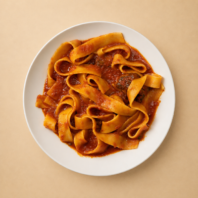 Pappardelle Sugo di Costolette