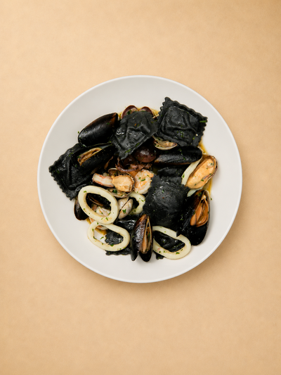 Ravioli de Tinta de Calamar