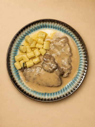 Marsala Scaloppine with Butter Gnocchi