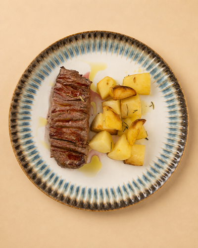 Filete con papas al horno
