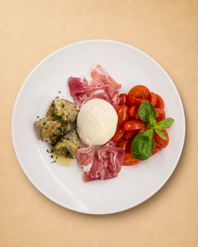 Mozzarella con carciofi 